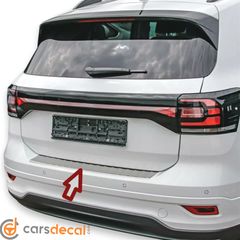 Volkswagen T-Cross ( C1) Νίκελ Διακοσμητικό Πίσω Προφυλακτήρα 