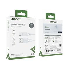Acefast USB cable - USB Type C 1.2m, 3A white (C3-04 white)-thumb-4