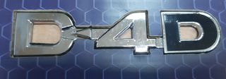 ΣΗΜΑ ΦΤΕΡΟΥ ΓΡΑΜΜΑΤΑ (D-4D) ΜΑΥΡΟ TOYOTA