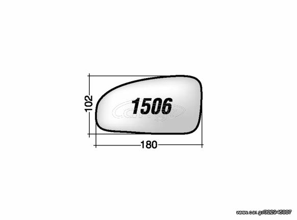 ΚΡΥΣΤΑΛΛΟ ΚΑΘΡΕΠΤΗ CHEVROLET AVEO - '07/ DAEWOO KALOS '05 (ΧΡΩΜΙΟ) ΑΡΙΣΤΕΡΟ ΧΩΡΙΣ ΒΑΣΗ