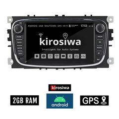 KIROSIWA 2GB FORD GALAXY (2007 - 2014) Android οθόνη αυτοκίνητου με GPS WI-FI DSP (ηχοσύστημα αφής 7" ιντσών OEM Youtube Playstore MP3 USB Radio Bluetooth 4x60W Mirrorlink εργοστασιακή μαύρη) AC-