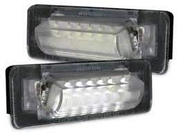 Πλαφονιέρα πίσω πινακίδας για Mercedes W210 / W202 - led - 2 τμχ.