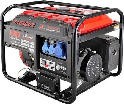 ΓΕΝΝΗΤΡΙΑ 7KVA ΜΕ ΒΕΝΖΙΝΟΚΙΝΗΤΗΡΑ LONCIN LC6500A 13HP (ΜΕ ΜΙΖΑ)