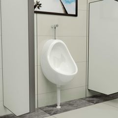 Ουρητήριο Επιτοίχιο/Κρεμαστό Λευκό Κεραμικό με Βαλβίδα Έκπλυσης 143990