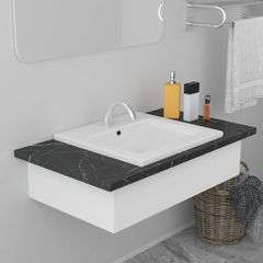 Νιπτήρας Ένθετος Λευκός 42 x 39 x 18 εκ. Κεραμικός 145060