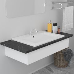 Νιπτήρας Ένθετος Λευκός 61 x 39,5 x 18,5 εκ. Κεραμικός 145061