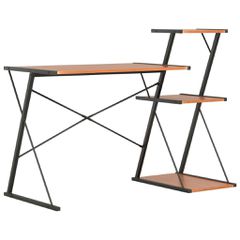 Γραφείο με Ράφια Μαύρο / Καφέ 116 x 50 x 93 εκ. 20290
