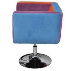 Πολυθρόνα Cube με Σχέδιο Patchwork Υφασμάτινη 240813-thumb-2