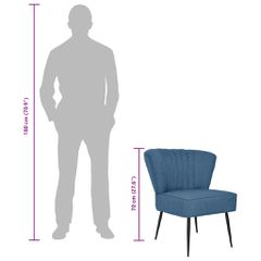 Πολυθρόνα Cocktail Μπλε Υφασμάτινη 244098-thumb-6