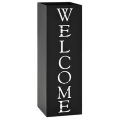 Ομπρελοθήκη με Σχέδιο «Welcome» Μαύρη Ατσάλινη 246796