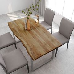 Τραπεζαρία 154x80x76 εκ. από Μασίφ Ξύλο Ακακίας 286477