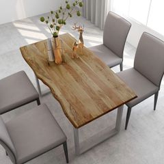 Τραπεζαρία 140 x 70 x 76 εκ. από Μασίφ Ξύλο Ακακίας 286478