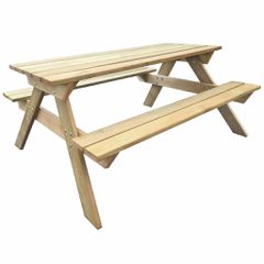 Τραπέζι Πικ-νικ 150 x 135 x 71,5 εκ. Ξύλινο 41725