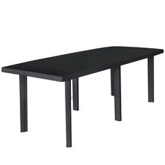 Τραπέζι Κήπου Ανθρακί 216 x 90 x 72 εκ. Πλαστικό 45597