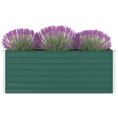Ζαρντινιέρα Ψηλή Πράσινη 160x80x45 εκ. Γαλβανισμένος Χάλυβας 47014