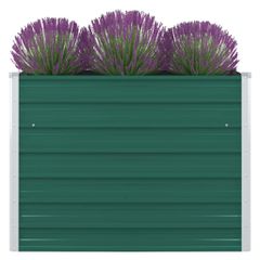 Ζαρντινιέρα Ψηλή Πράσινη 100x100x77 εκ. από Γαλβανισμένο Χάλυβα 47021