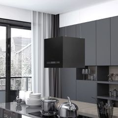 Απορροφητήρας Νησίδα Κρεμαστός Αφής με LCD 37 εκ. Ατσάλινος 51021