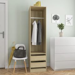 Ντουλάπα με Συρτάρια Sonoma Δρυς 50 x 50 x 200 εκ. Επεξ. Ξύλο 800615
