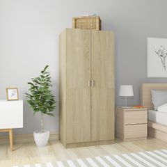 Ντουλάπα Χρώμα Sonoma-Δρυς 80 x 52 x 180 εκ. από Επεξ. Ξύλο 800624