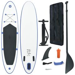 ΣΕΤ ΣΑΝΙΔΑΣ STAND UP PADDLE / SURF ΦΟΥΣΚΩΤΟ ΜΠΛΕ ΚΑΙ ΛΕΥΚΟ 90633