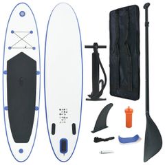 Σετ Σανίδας Stand Up Paddle / Surf Φουσκωτό Μπλε και Λευκό 92202