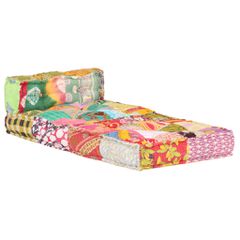 Κάθισμα - Πουφ Αρθρωτό Patchwork Υφασμάτινο 287702-thumb-2
