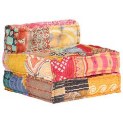 Κάθισμα - Πουφ Αρθρωτό Patchwork Υφασμάτινο 287702-thumb-5