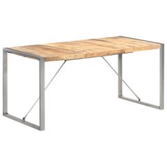 Τραπεζαρία 160 x 80 x 75 εκ. από Μασίφ Ακατέργαστο Ξύλο Μάνγκο 321563