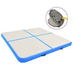 Στρώμα Ενόργανης Φουσκωτό Μπλε 200 x 200 x 10 εκ. PVC με Τρόμπα 92695