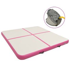 Στρώμα Ενόργανης Φουσκωτό Ροζ 200 x 200 x 15 εκ. PVC με Τρόμπα 92697