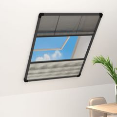 Σήτα Παραθύρου Πλισέ με Σκίαστρο 80 x 120 εκ. Αλουμινίου 148684