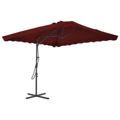 Ομπρέλα Κήπου Μπορντό 250x250x230 εκ. με Ατσάλινο Ιστό 312514