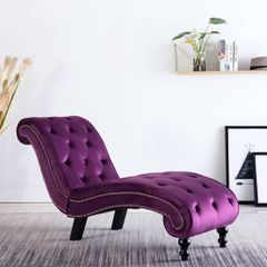 Ανάκλιντρο Μοβ Βελούδινο 248612