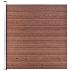 Πάνελ Περίφραξης Καφέ 175 x 186 εκ. από WPC 49068