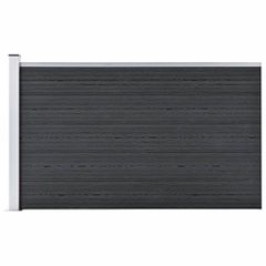 Πάνελ Περίφραξης Γκρι 175 x 105 εκ. από WPC 49075