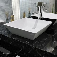 Νιπτήρας Τετράγωνος Λευκός 41,5 x 41,5 x 12 εκ. Κεραμικός 142344