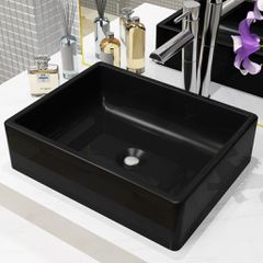 Νιπτήρας Ορθογώνιος Μαύρος 41 x 30 x 12 εκ. Κεραμικός 142734