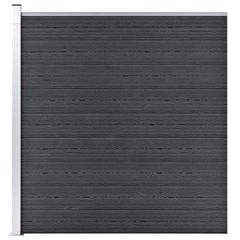 Πάνελ Περίφραξης Γκρι 175 x 186 εκ. από WPC 49069