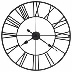 Ρολόι Τοίχου Vintage XXL 80 εκ. Μεταλλικό με Μηχανισμό Quartz 50644