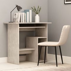 Γραφείο Γκρι του Σκυροδέματος 80 x 45 x 74 εκ. από Επεξ. Ξύλο 801368