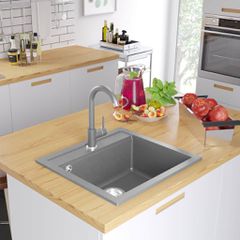 Νεροχύτης με Μονή Γούρνα Γκρι Γρανιτένιος 142955