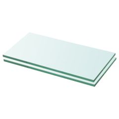 Ράφια Πάνελ 2 τεμ. Διάφανα 20 x 30 εκ. Γυάλινα 3051546