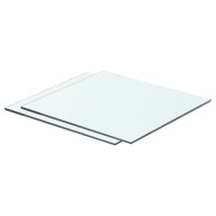 Ράφια Πάνελ 2 τεμ. Διάφανα 40 x 30 εκ. Γυάλινα 3051556