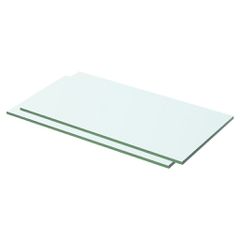 Ράφια Πάνελ 2 τεμ. Διάφανα 50 x 20 εκ. Γυάλινα 3051559
