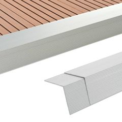 Γωνίες Deck 5 τεμ. Ασημί 170 εκ. από Αλουμίνιο 45017