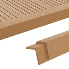 Γωνίες Deck 5 τεμ Χρώμα Teak 170 εκ. από WPC 45021