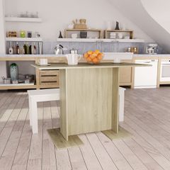 Τραπεζαρία Sonoma Δρυς 110 x 60 x 75 εκ. από Επεξ. Ξύλο 800246