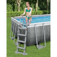 Bestway Σκάλα Πισίνας Ασφαλείας με 4 Σκαλοπάτια Flowclear 122 εκ. 93113