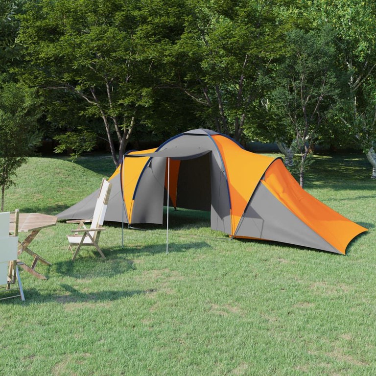 Σκηνή Camping 6 Ατόμων Γκρι / Πορτοκαλί 93186