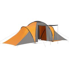 Σκηνή Camping 6 Ατόμων Γκρι / Πορτοκαλί 93186-thumb-1